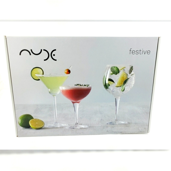 NIB Nude Festive Stemware Set - Picture 1 of 5